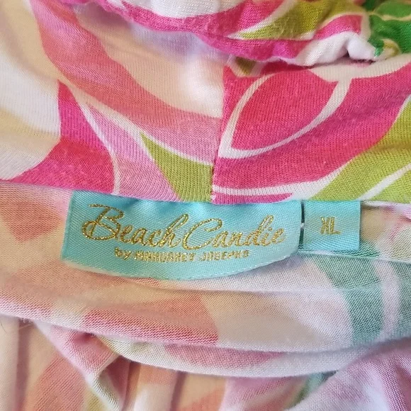 Beach Candie By Margaret Josephs Long Sleeve Swimsuit Cover Up Dress Size Xl - Picture 9 of 12